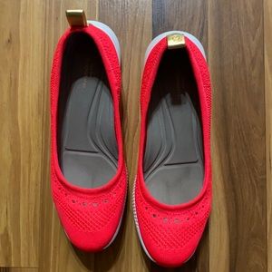 COLE HAAN Zerogrand Coral Pink Stitchlite Ballet 7